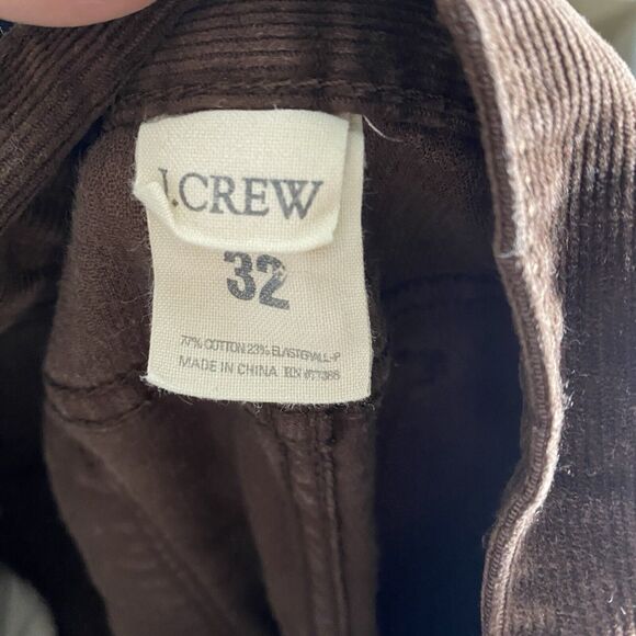 J Crew Pants Womens 32 (35x27) Brown Corduroy Minimalist Cords Pockets Preppy - Picture 3 of 6